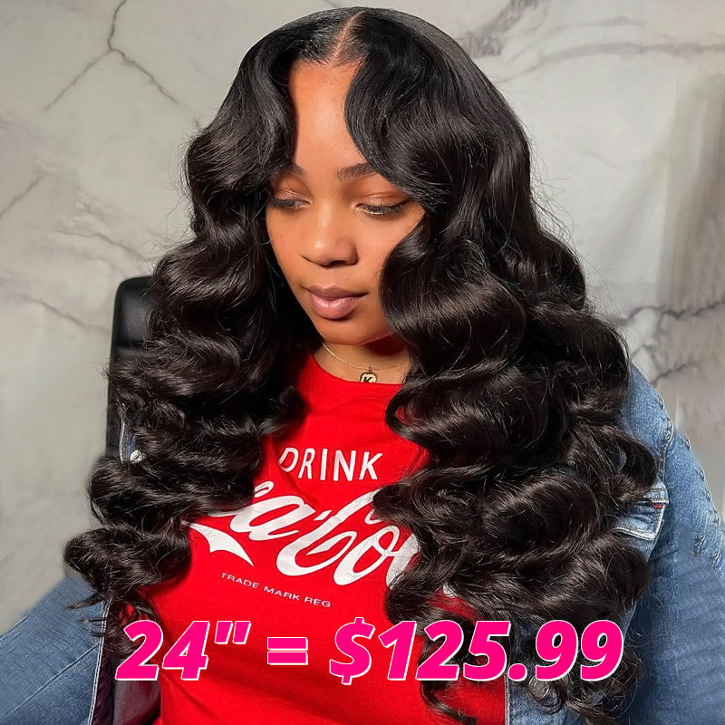 [Mother's Day Sale] $125.99 For 13x4 Loose Deep Wave Lace Front Wigs 24'' USA Shipping No Code Needed