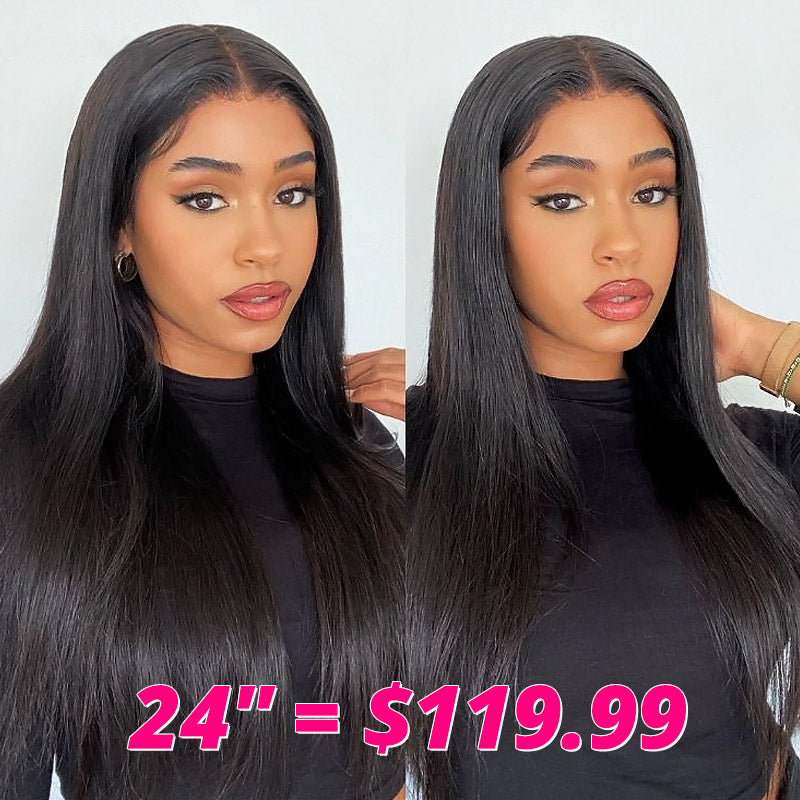 [Mother's Day Sale] $119.99 For 13x4 Straight Hair Lace Front Wigs 24'' USA Shipping No Code Needed