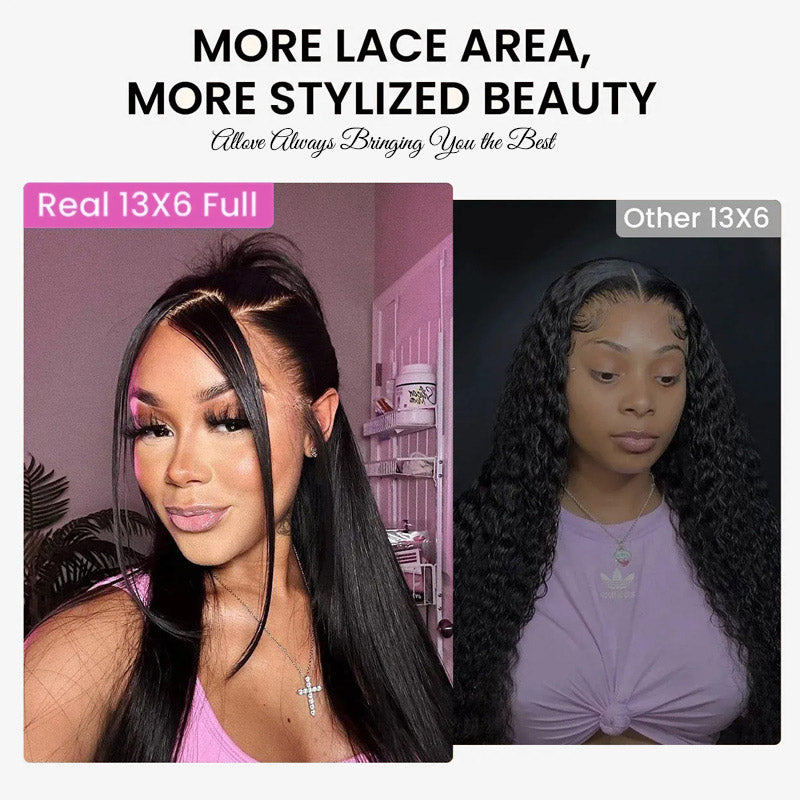 Allove Pull Go Drawstring Wig 13x6 Full Lace Front Wig Virgin Curly Human Hair - AlloveHair