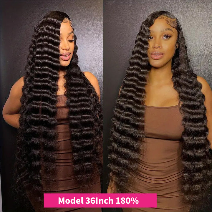 【40Inch Long Wig】Allove Bleach Knots & Pre Pulacked 13x4 Skinlike Real HD Full Lace Front Virgin Human Hair Wig 250% Density - AlloveHair