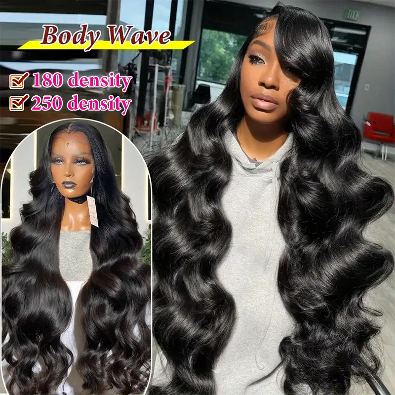 【40Inch Long Wig】Allove Bleach Knots & Pre Pulacked 13x4 Skinlike Real HD Full Lace Front Virgin Human Hair Wig 250% Density - AlloveHair