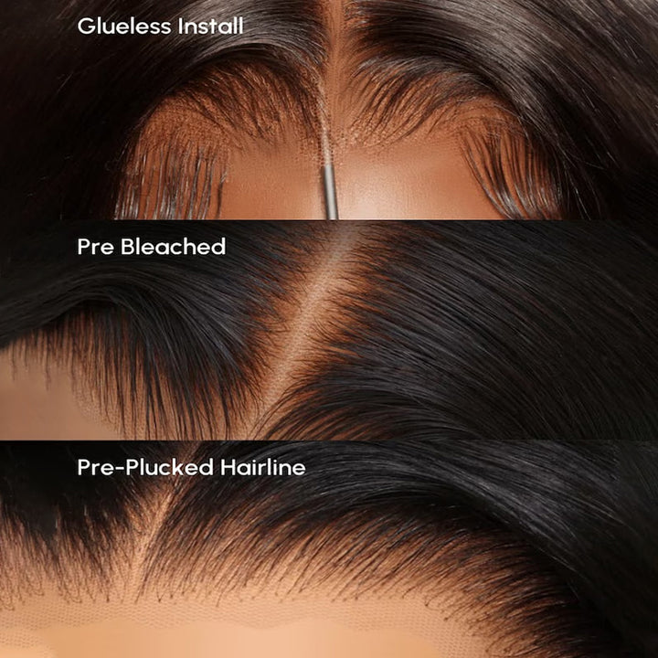 【40Inch Long Wig】Allove Bleach Knots & Pre Pulacked 13x4 Skinlike Real HD Full Lace Front Virgin Human Hair Wig 250% Density - AlloveHair