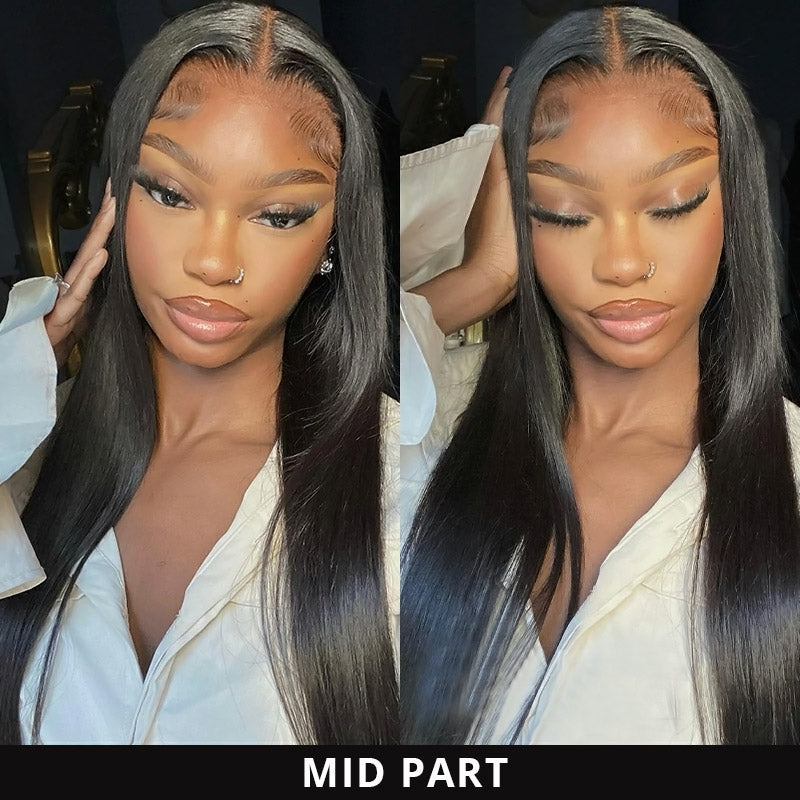 7*6 Straight Allove Hair PartingMax Ready To Wear HD Lace Glueless Wig Pre Bleached Tiny Knots Wig