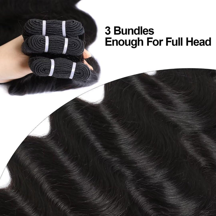 30 Inch Boby Wave Bundles 12A Burmese Human Hair 100% Unprocessed Raw Human Hair Extensions Thick Ends Virgin Hair - AlloveHair