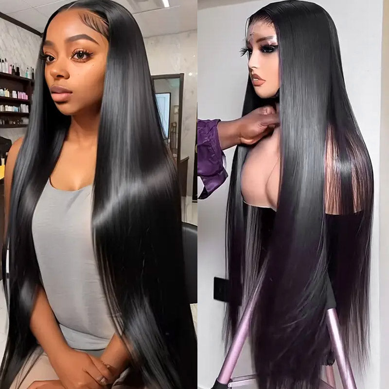 Allove Hair 4x4 HD Lace Closure Wig 250 Density Bone Straight 13*4 Lace Front Human Hair Wigs - AlloveHair