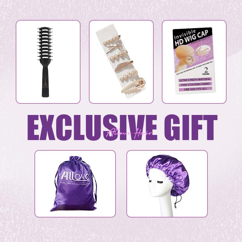 【98% Customer's Favor For Big Events】Allove 40'' 250% Customized High Density 13x4 HD Glueless Lace Frontal Wigs - AlloveHair