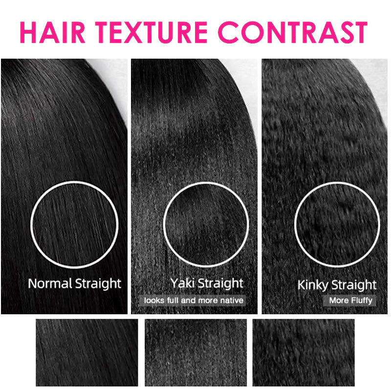 Allove Hair Upgrade Brazilian Yaki Straight 3 Bundles Virgin Human Hair Extensions - AlloveHair