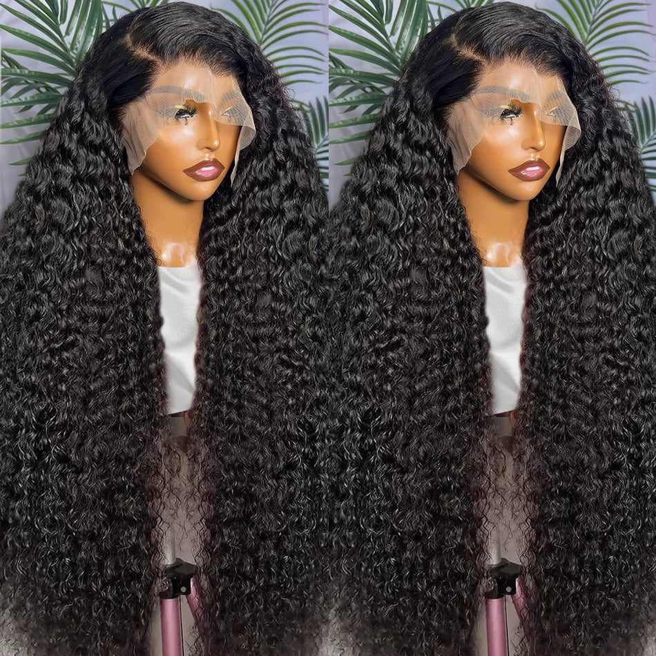 Allove 250% Customized High Density 13x4 HD Glueless Lace Frontal Wigs Pre Everything Wear to Go Wigs