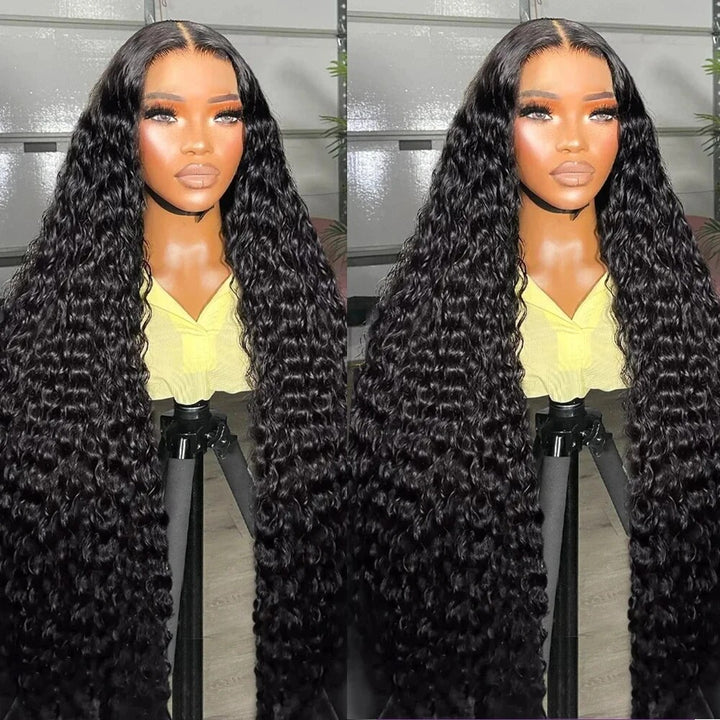 Overnight Shipping Long 18-34Inch HD 13x4 Lace Front Glueless Wet And Wavy Wig Water Wave Wear & Go Wigs - AlloveHair