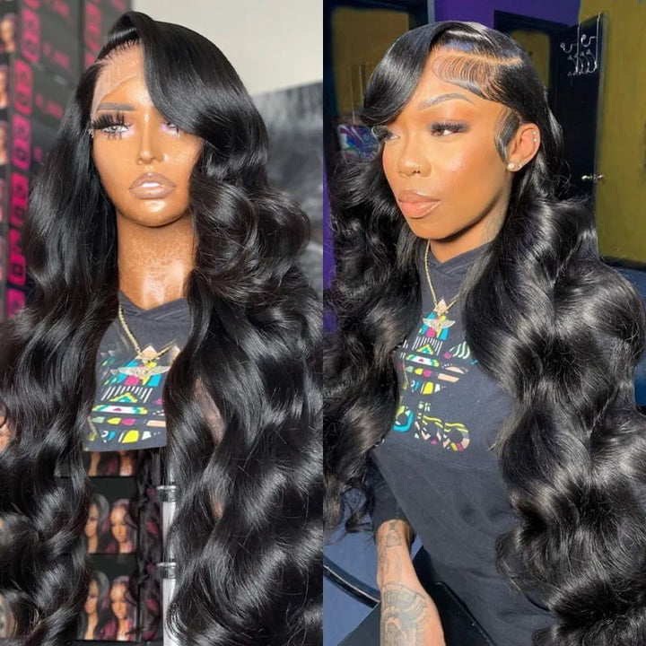 Allove HD Lace Wig 30 inch Body Wave Human Hair Wear and Go Wigs For Women