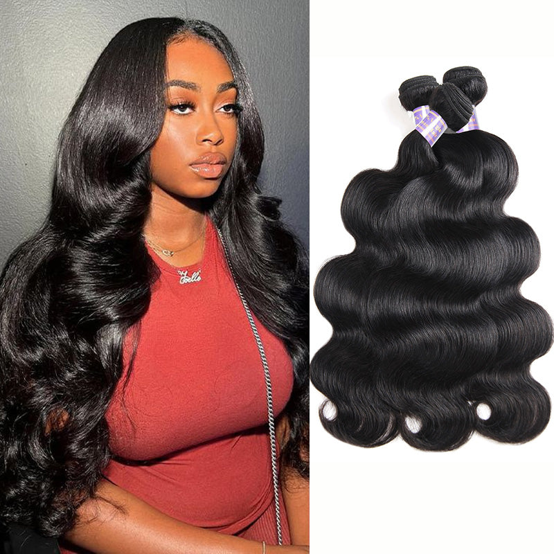 Allove Hair Brazilian Body Wave 3 Bundles Virgin Human Hair - AlloveHair