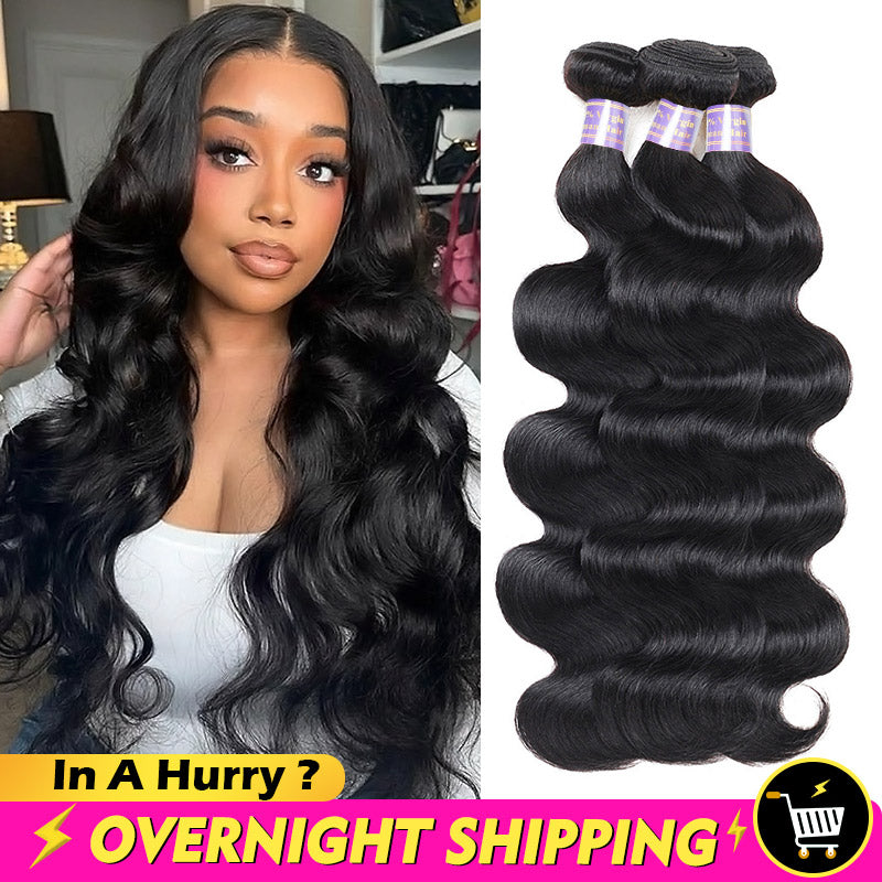 Overnight Shipping Allove Hair Body Wave 3 Bundles Virgin Human Hair - AlloveHair