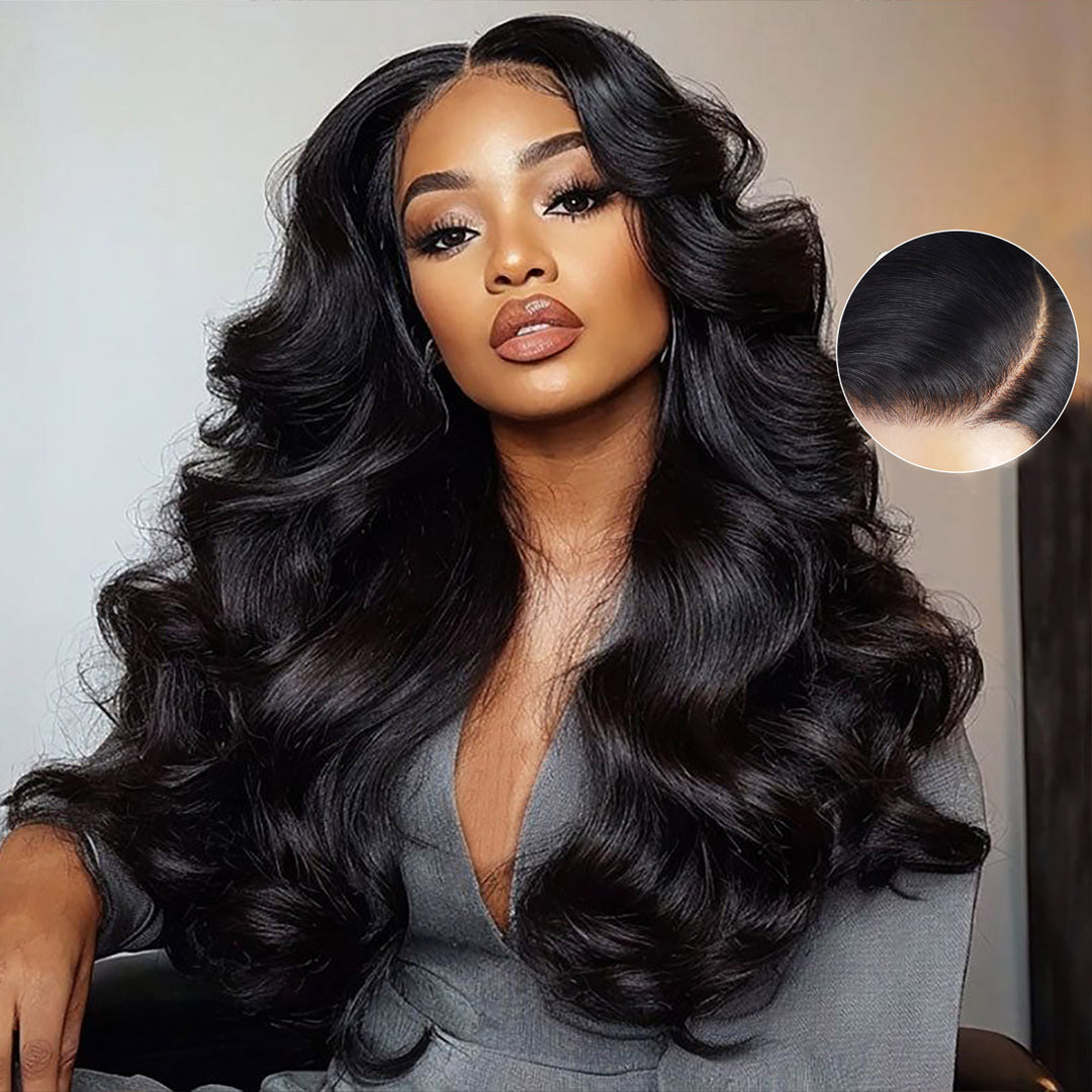 Allove 30 Inch Body Wave Glueless 7x6 HD Lace Wigs Human Hair Pre Plucked with Natural Hairline Baby Hair 180% Density - AlloveHair