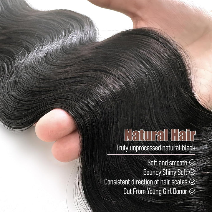 30 Inch Boby Wave Bundles 12A Burmese Human Hair 100% Unprocessed Raw Human Hair Extensions Thick Ends Virgin Hair - AlloveHair