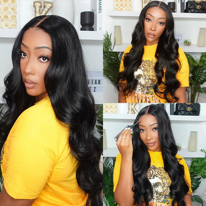 Allove Hair 30 Inch Long 13x4/13x6 HD Lace Frontal Wigs Pre-Plucked Natural Hairline Ready To Wear Human Hair Wig
