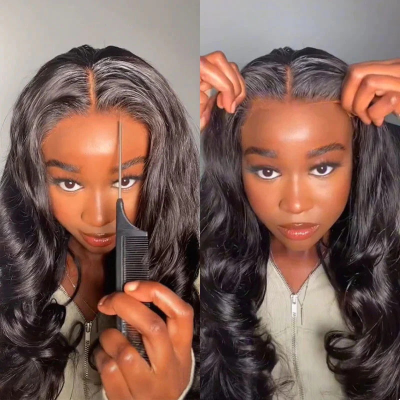 Allove Hair 30inch Long 13x4 HD Lace Frontal Wigs Pre-plucked Natural Hairline 5x5 Wear to Go Human Hair Wigs