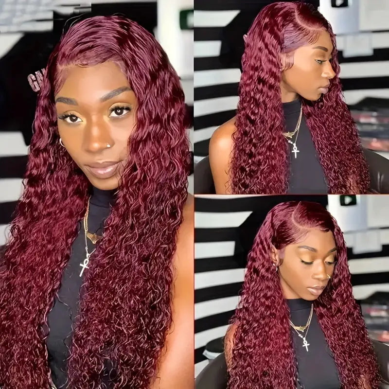 [Mother's Day Sale] 28''= $179.99 Pre Cut & Pre Plucked & Bleached Knots Ready To Wear 13*4 Colored Lace Front Wigs 180% Density