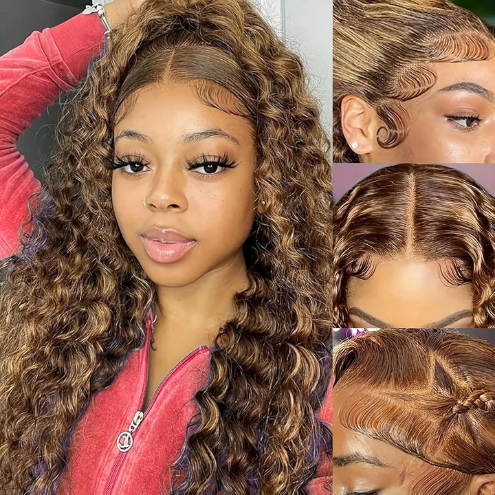 2 Wigs = $259 | 5x5 Glueless Wig 22'' Pre Everything and P4/27 Highlight Color 13x6 Lace Front Wigs 30'' - AlloveHair