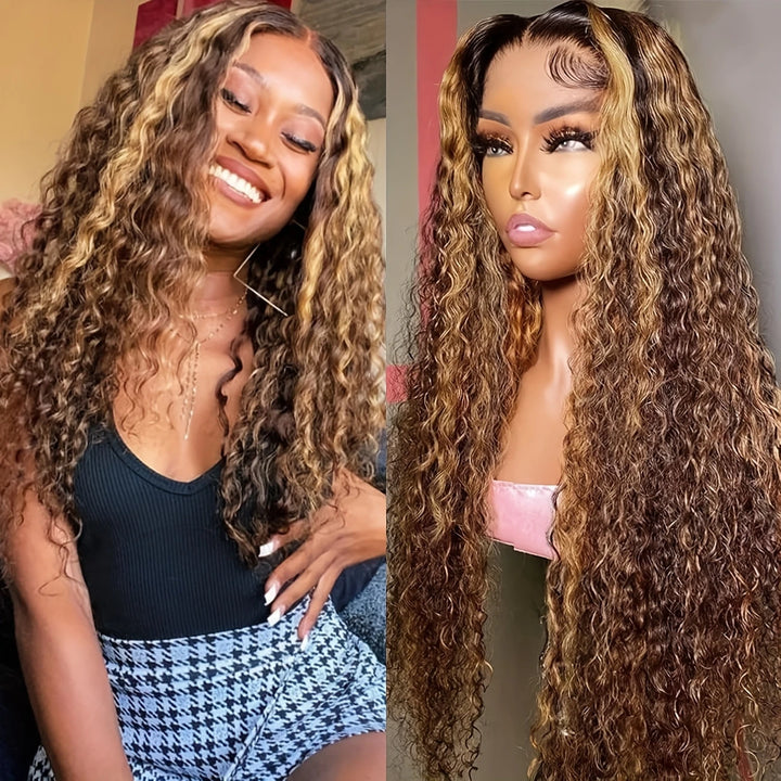 2 Wigs = $259 | 5x5 Glueless Wig 22'' Pre Everything and P4/27 Highlight Color 13x6 Lace Front Wigs 30'' - AlloveHair
