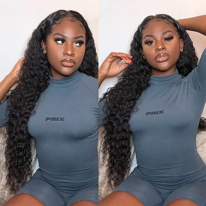 Allove Hair 30 Inch Long 13x4/13x6 HD Lace Frontal Wigs Pre-Plucked Natural Hairline Ready To Wear Human Hair Wig