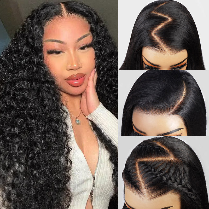 Allove Hair PartingMax Glueless Wig Pre-Bleached Deep Wave 7x6 Ready To Wear Lace Wig