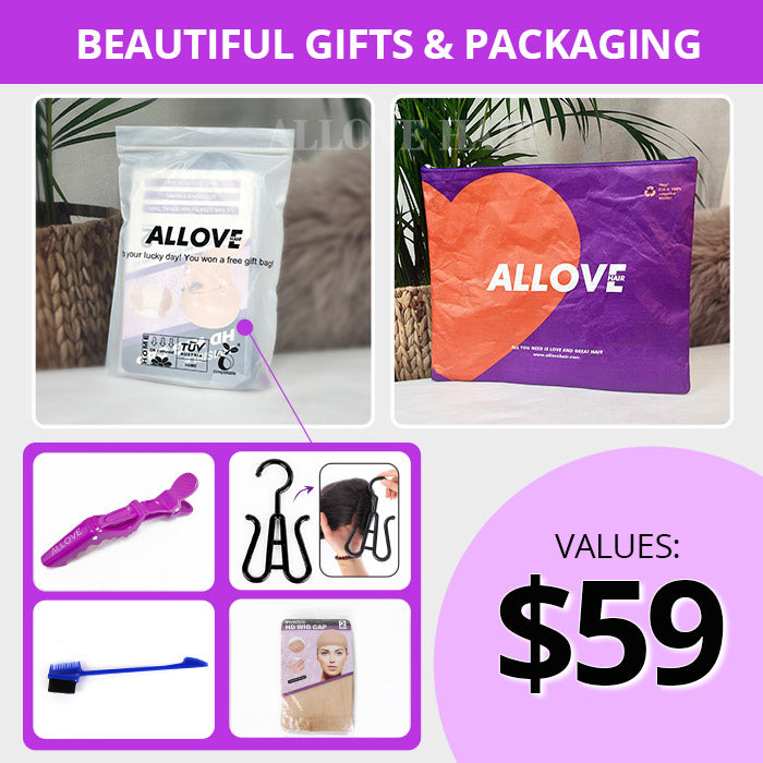 Allove Hair 30 Inch Long 13x4/13x6 HD Lace Frontal Wigs Pre-Plucked Natural Hairline Ready To Wear Human Hair Wig