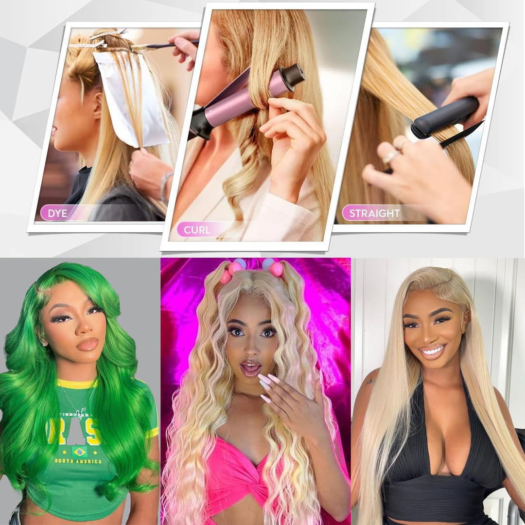 Allove 613 Blonde Body wave Hair 3 Bundles with 4*4 Lace Closure - AlloveHair