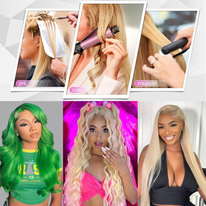 Allove 613 Blonde Body wave Hair 3 Bundles with 4*4 Lace Closure - AlloveHair