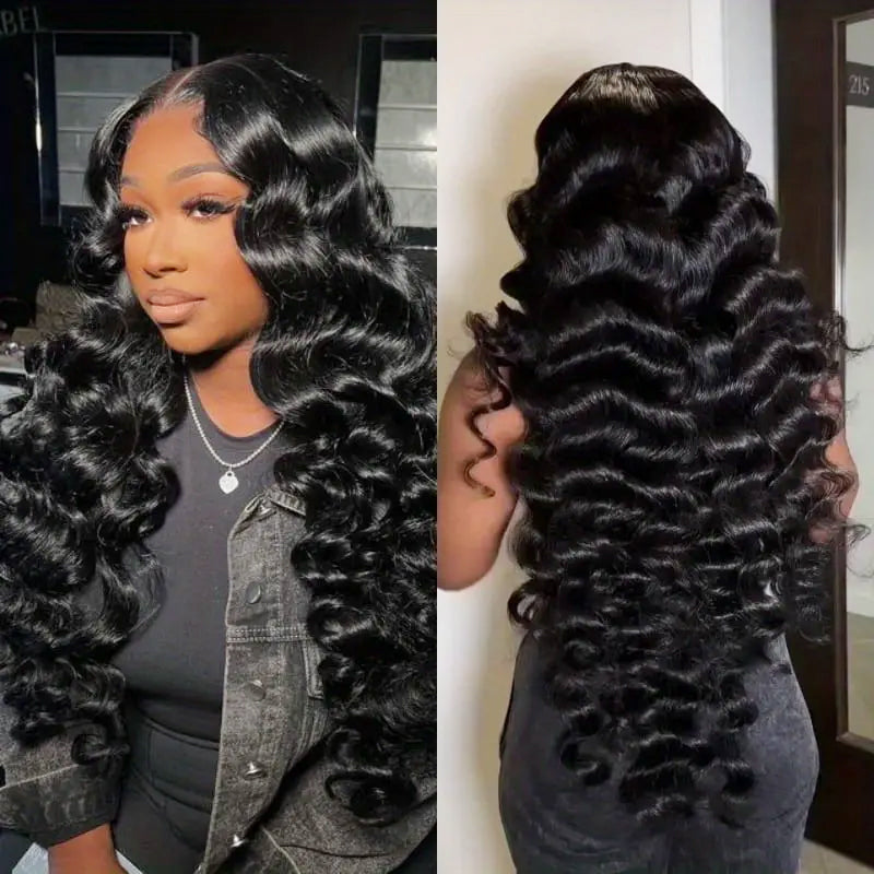 【THIN LACE】30 Inch 13x6 Lace Front Wigs Pre Plucked Loose Deep Wave Human Hair HD Lace Wigs - AlloveHair