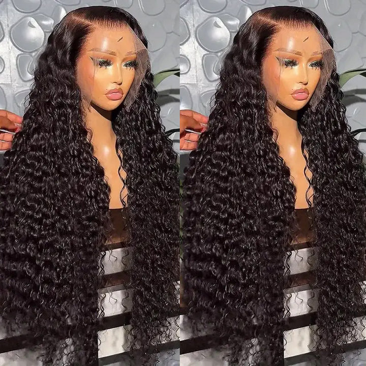 【THIN LACE】HD Invisible Lace Wig Water Wave Human Hair 13x6 Lace Frontal Wigs 200% Density - AlloveHair