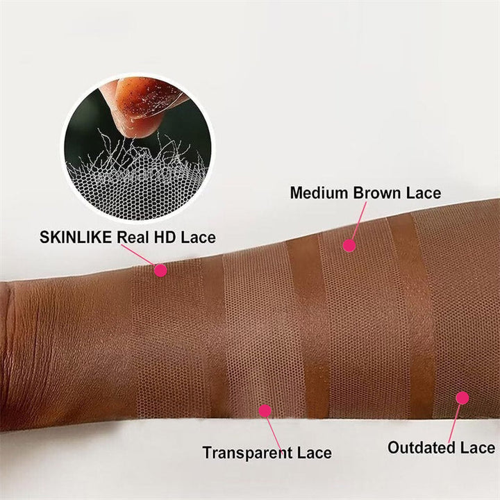 【THIN LACE】13x6 Lace Front Real HD Lace Wigs Straight Human Hair Skin Melt Glueless Wigs - AlloveHair