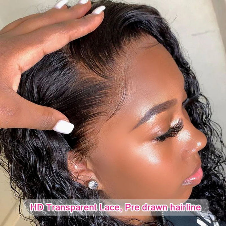 【Big/Small Head Friendly Wig】13x4 Deep Wave Lace Front Wig Curly Human Hair Wigs Ready To Wear Glueless Wig