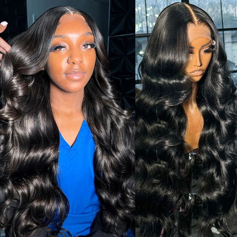 Allove HD Lace Wig 30 inch Body Wave Human Hair Wear and Go Wigs For Women