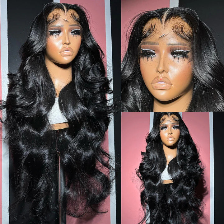 Body Wave 13*4 Lace Front Glueless Undetectable Long Wig 100% Human Hair