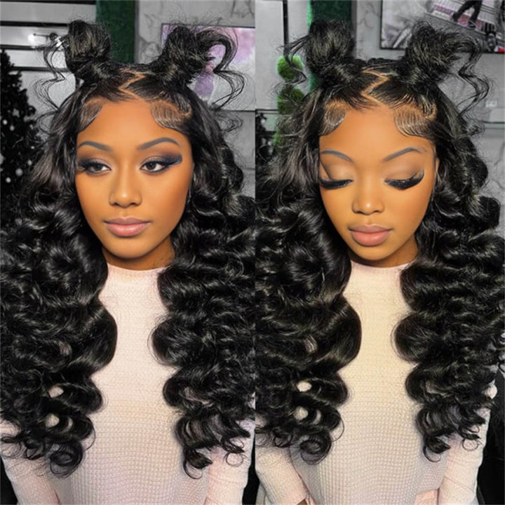 Allove Hair 30 Inch Long 13x4/13x6 HD Lace Frontal Wigs Pre-Plucked Natural Hairline Ready To Wear Human Hair Wig