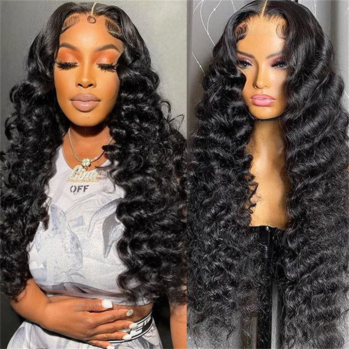 Allove Hair 30 Inch Long 13x4/13x6 HD Lace Frontal Wigs Pre-Plucked Natural Hairline Ready To Wear Human Hair Wig