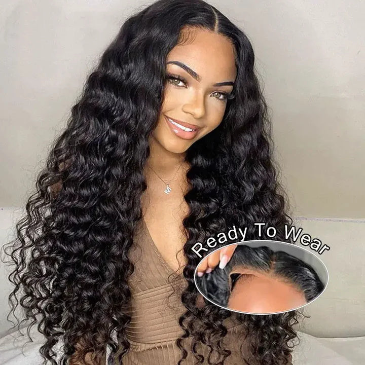 Allove Hair 30inch Long 13x4 HD Lace Frontal Wigs Pre-plucked Natural Hairline 5x5 Wear to Go Human Hair Wigs