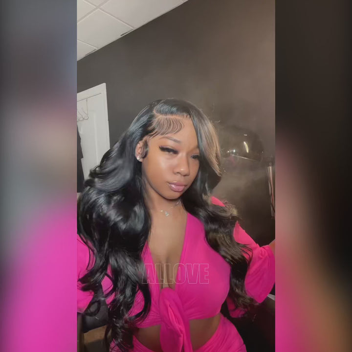 Long 40Inch Wear And Go Glueless Wigs HD 13x4 Lace Front Body Wave Human Hair 200 Density Wigs No Glue