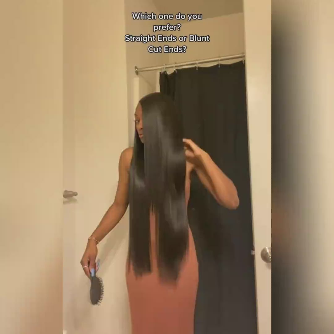 13x6 Lace Front Wig | 28-30 Inch Straight Human Hair | HD Lace | Bleached Knots | Ready To Go