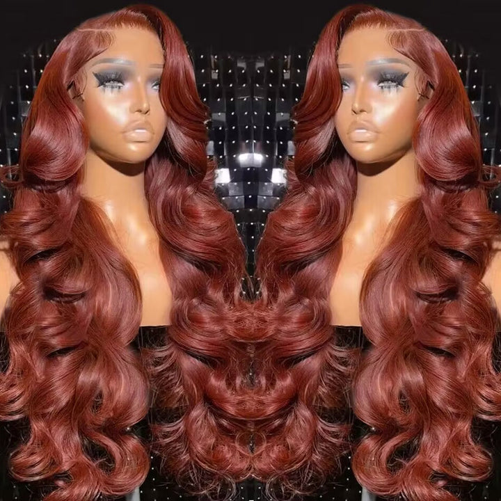 Introducing the stunning Allove Hair 13x6 lace front wig in a captivating reddish brown shade. This versatile wig features a combination of straight hair and gentle body wave textures, allowing you to switch up your style effortlessly. Crafted with HD lace, it provides an ultra-realistic appearance that seamlessly blends with your skin for a flawless finish. Perfect for any occasion, this wig delivers both style and comfort, making it a must-have addition to your collection!