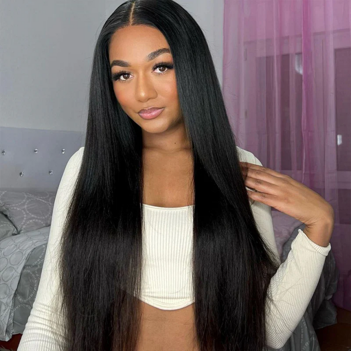 2 Wigs = $269 | 5x5 Glueless Wig 24'' Pre Everything and 13x6 Full Lace Front Wigs 30'' Highlight Color - AlloveHair