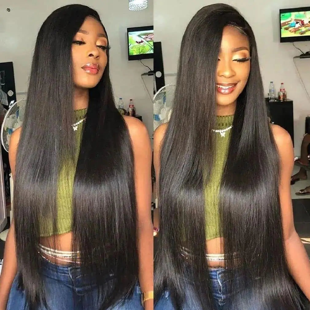 Allove Hair Malaysian Straight 4 Bundles Virgin Human Hair Extensions