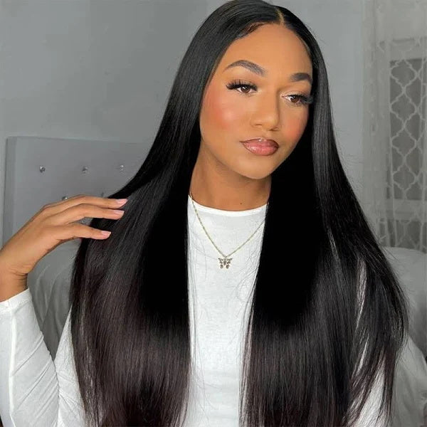 Allove Hair 30inch Long 13x4 HD Lace Frontal Wigs Pre-plucked Natural Hairline 5x5 Wear to Go Human Hair Wigs