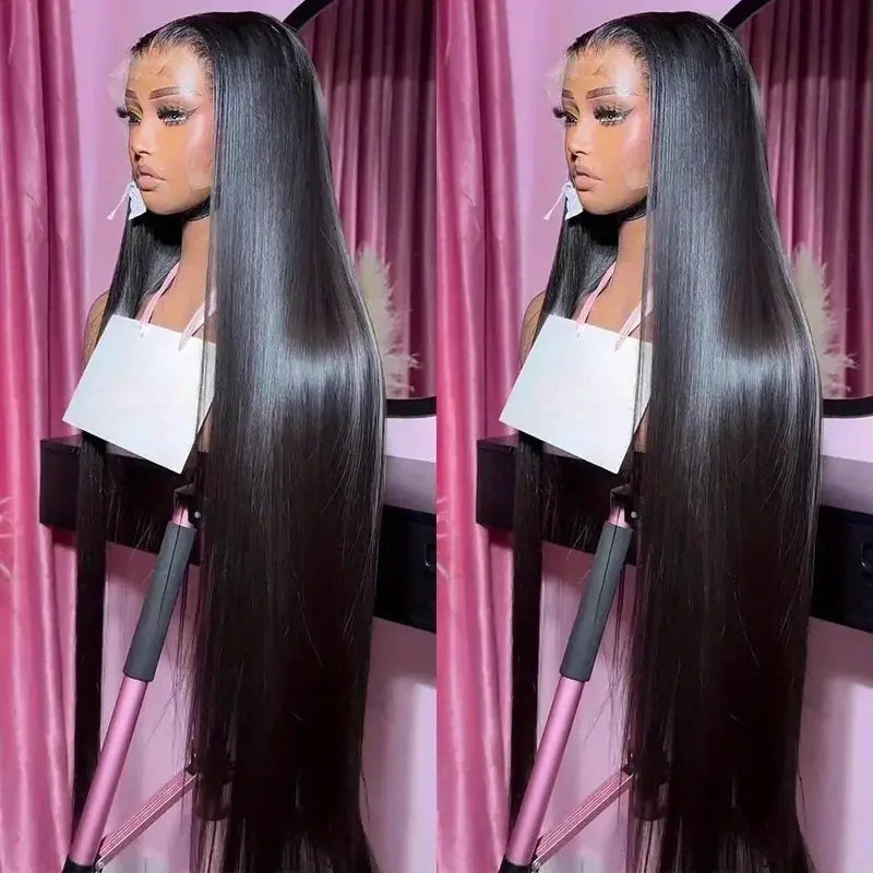 【THIN LACE】13x6 Lace Front Real HD Lace Wigs Straight Human Hair Skin Melt Glueless Wigs - AlloveHair