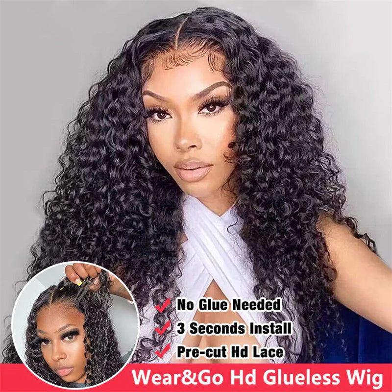 Allove Hair 30 Inch Long 13x4/13x6 HD Lace Frontal Wigs Pre-Plucked Natural Hairline Ready To Wear Human Hair Wig