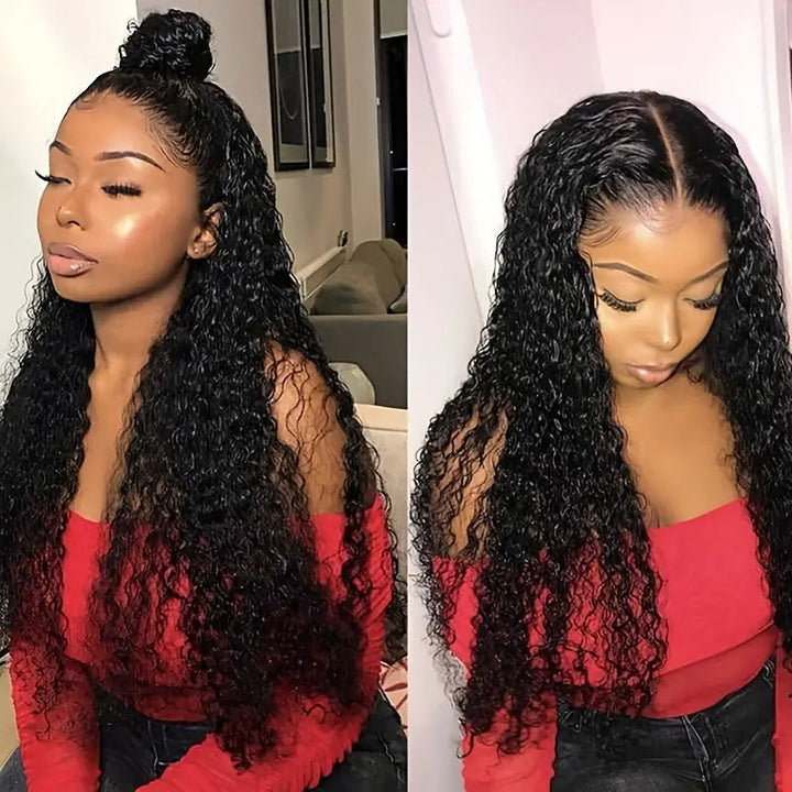 360 Lace Frontal Wig Brazilian Water Wave Lace Front Human Hair Wigs For Women