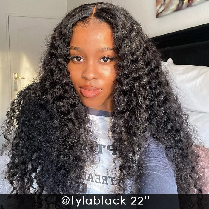 Bleached Knots Wear Go Wig | Deep Wave 13x4 HD Lace Front Wigs PPB Glueless Wigs