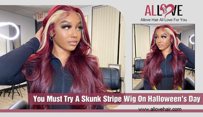 You Must Try A Skunk Stripe Wig On Halloween's Day