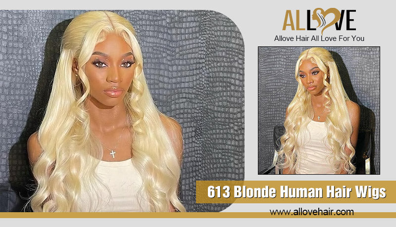 613 Blonde Human Hair Wigs