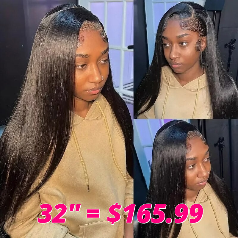 [Mother's Day Sale] $165.99 For 13x4 Straight Hair Lace Front 32''  Long Wigs USA Shipping